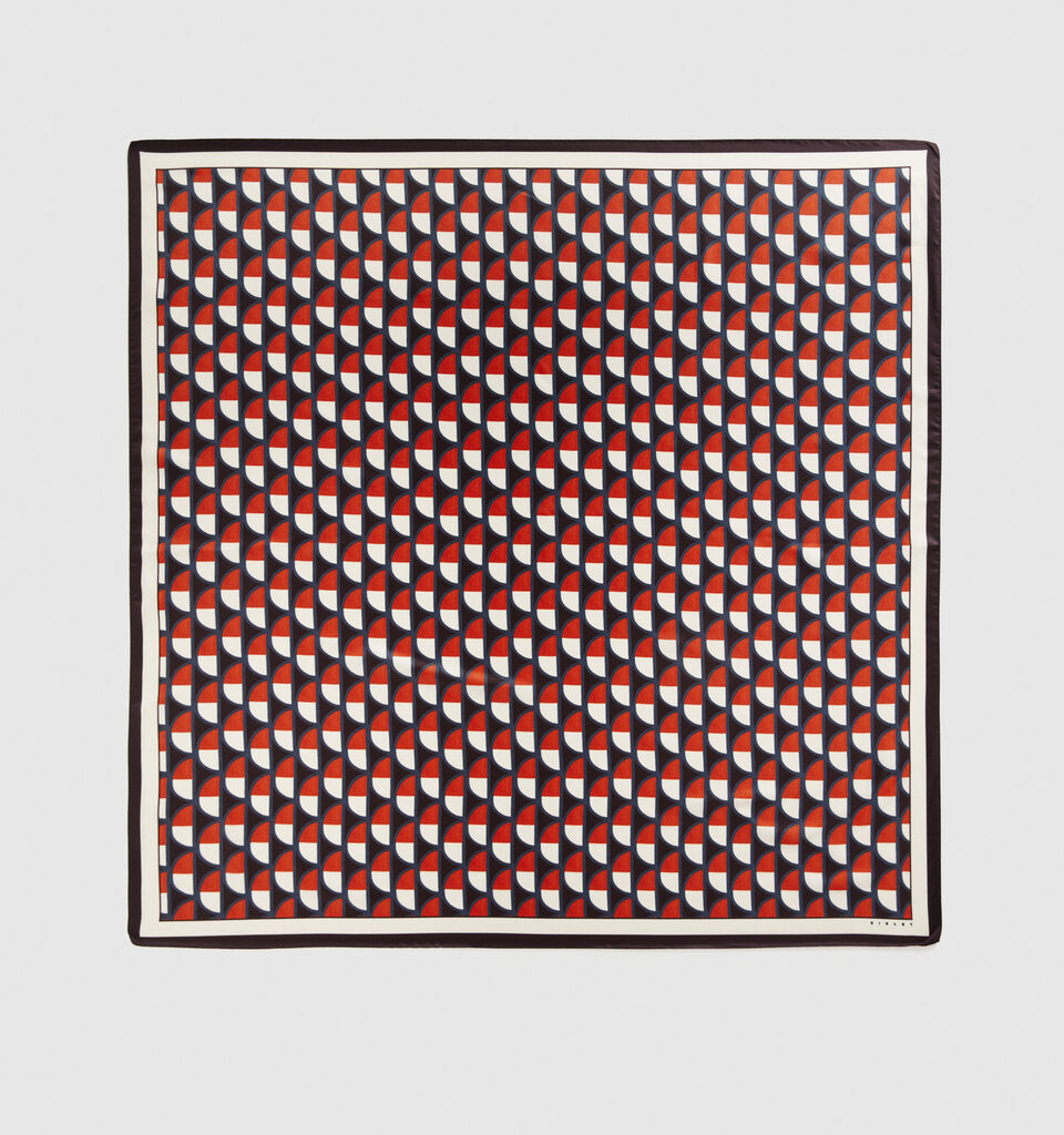 Printed square scarf - null - Multi-color | Sisley image number 1